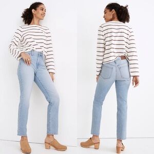 Madewell 2021‎ Perfect Vintage Jeans High Waist Tapered Mom Jeans Size 24 Denim